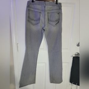 Joe's Distressed Light Gray Jean - Boot Cut